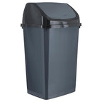 Superio 13 Gallon Plastic Swing Lid Trash Can, and Outdoor Use - Image 7