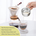 1PCS 1-1/2Cup Single Measuring Cup, Stainless Steel Measure Scoop, Metric and - Image 4