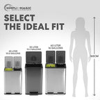 SIMPLI-MAGIC 13.2 Gallon Step Trash Can – Kitchen Garbage Can - Image 3