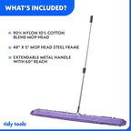 48 Inch Purple Commercial Dust Mop & Floor Sweeper - Image 4