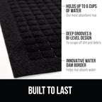 GORILLA GRIP Front Door Mat, Indoor Outdoor Ultra Absorbent HydroAbsorb Doormat - Image 2