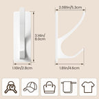 Self Adhesive Coat Hooks for Hanging, Heavy Duty Stainless Double Wall Hook for - Image 3