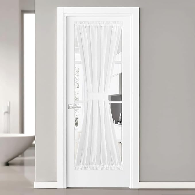 NICETOWN Door Curtains for Window, Light Filtering Privacy French Door Shade by NICETOWN