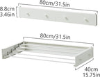 Clothes Drying Rack, Laundry Hanging Rack Collapsible, Wall Mounted Drying Rack - Image 3