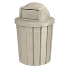 42 Gallon Slated Circle 100% Recycled Plastic Commercial Outdoor or Indoor by SturdyEssentials