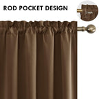 DWCN Blackout Curtains for Bedroom – Rod Pocket Thermal Insulated Noise - Image 4