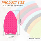 PATIKIL Silicone Iron Rest Pad, Rose Red - Image 2