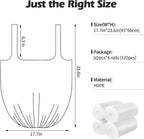 2-4 Gallon Portable Trash Bags, Bedroom Trash Can, Strong Trash Bags（White） - Image 4