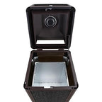 Square Waste Container with Dome Lid | Commercial Outdoor Garbage and Trash - Image 2