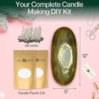 LILY LADUE Candle Refill Kit - 2Lb/32Oz Pearled Candles Sand and Wicks and - Image 2