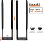 Wallmaster Wall Mount Garage Hooks, Garden Tools, Strollers and More - Image 3