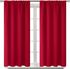BGment Red Blackout Curtains 40 Inches Length by BGment