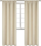 BGment Beige Room Darkening Curtains 84 Inches Length by BGment