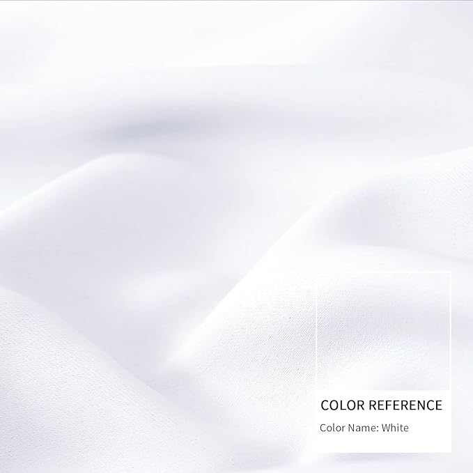 BGment White Curtains 45 Inches Length - Image 3