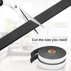 2 Rolls Weather Stripping Door Seal, Adhesive Closed Cell Weather Strip… - Image 4