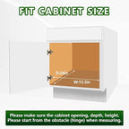 LOVMOR Pull Out Cabinet Organizer 14"W x 21"D, Kitchen Cabinet Pull Out Shelves - Image 4