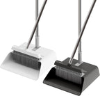 JOYMOOP 2 Pack Broom and Dustpan Set, Upright Angle by JOYMOOP