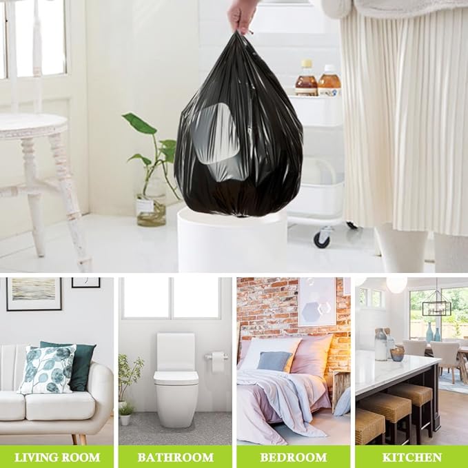 3 Gallon 120 Counts Small Trash Bags Garbage Bags by RayPard, 10-12 Liter Waste - Image 6