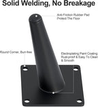 4PCS 4 Inch Matte Black Tapered Angled Legs - Image 4