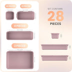 A-LuGei 【28PCS】 Drawer Organizer, Bathroom Organizers and Storage, Makeup - Image 6