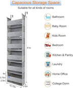 Extra Large Over The Door Organizer Storage 6-Shelves and 12 Side Pockets - Image 6