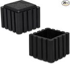 Flyshop Anti-Skid Non-Marking Synthetic Rubbr Patio Chair Table Leg Caps Square by Flyshop
