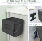 Kitchen Trash Can with Lid, LALASTAR Wall-Mounted Under Sink Small Garbage Can - Image 3
