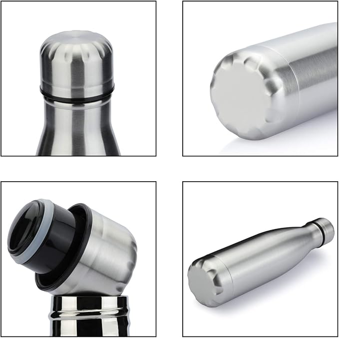 MEWAY 17oz Sport Water Bottle 8 Pack Vacuum Insulated Stainless Steel - Image 6