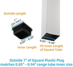 Furnigear Plastic Plugs Tubing End Cap Chair End Caps Outside Bottom Tubing - Image 2