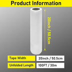 20" 100 Feet Drywall Joint Tape, Self-Adhesive Encrypted Fiberglass Drywall - Image 2