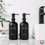 GMISUN Black Soap Dispenser, 2 Pack Matte Black Hand Soap Dispensers Bathroom - Image 4