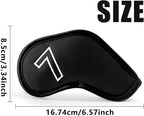Montela Golf Iron Covers, Golf Iron Head Covers Leather Golf Iron Covers Set - Image 5
