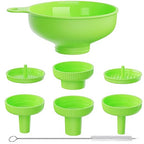 Wide Mouth Kitchen Funnel, Food Grade Plastic Cooking Canning Funnel by BALIWELL