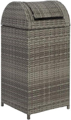 Safavieh Outdoor Collection Serapis Grey Wicker Trash Bin by SAFAVIEH