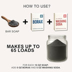 Charcoal Laundry Detergent Booster Powder – Concentrated Ground Bar Soap | Mix - Image 3