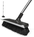 ITTAR Scrub Brush with Long Handle, Heavy-Duty Floor Cleaning Brush, 2-in-1 by ITTAR