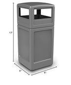 Commercial Zone-73290399 PolyTec 42 Gallon Square Waste Container - Image 2