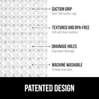 GORILLA GRIP Patented Square Shower Stall Mat, Small Bathtub Floor Mats - Image 2