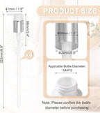 uxcell 4 Pcs Soap Dispenser Pump Heads, Hand Soap Dispensers Top Pumps - Image 2
