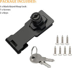 Alise Keyed Hasp Lock, 2.5 Inch Safety Packlock Clasp Hasp Lock Latch - Image 7