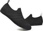 QZKDM Lightweight Slip on Grip Indoor House Slippers Barefoot Non Slip Home - Image 5