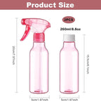 Cosywell Plastic Spray Bottles 8.8oz/260ml 2 Pack Empty Spray Bottle - Image 3
