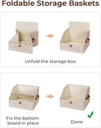 StorageWorks Closet Storage Bins, Trapezoid Organizer Box - Image 5