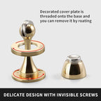 YAGU 2 Pack Magnetic Door Stoppers Holder, Zinc Alloy Bright Gold Door Stops - Image 7
