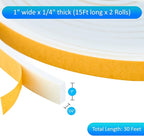 High Density Foam Weather Stripping Door Seal Strip Insulation Tape Roll - Image 2