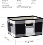 PRANDOM Fodable Storage Bins for Closet Decorative Fabric Storage Baskets Cubes - Image 3