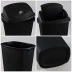 Teyyvn 13 Gallon Tall Kitchen Swing Lid Garbage Container - Image 3