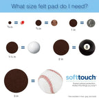 SOFTTOUCH 4799095N Heavy Duty 1 Inch Felt Furniture Pads to Protect Hardwood - Image 7