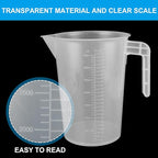3 Pack 3.5 Liter Measuring Pitcher, Plastic Measuring Cups - Image 4