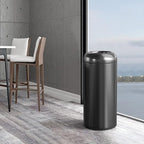 BEAMNOVA 16.5 Gallon Trash Can Black Open Top Outdoor Indoor Commercial - Image 9